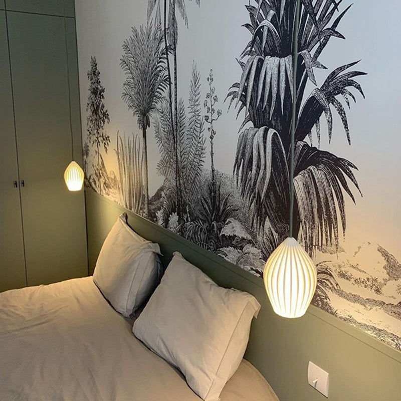 Style moderne Unique nuance suspendue en verre léger 1 pendentif léger pour escalier