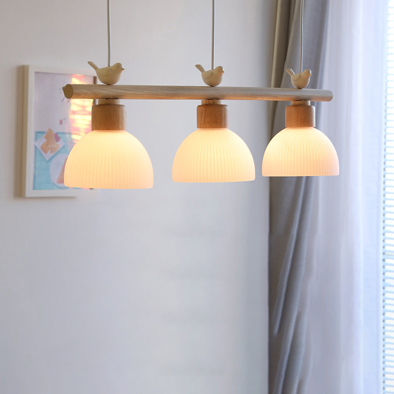 Ombre de bol de style moderne suspendu 3 pendentif léger pour salle à manger