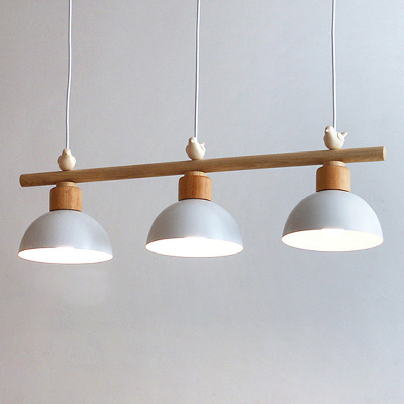 Ombre de bol de style moderne suspendu 3 pendentif léger pour salle à manger