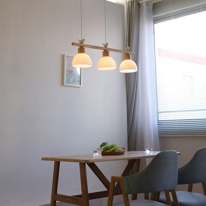 Ombre de bol de style moderne suspendu 3 pendentif léger pour salle à manger