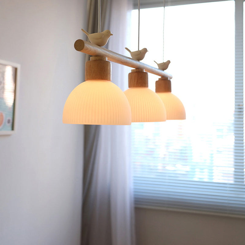 Ombre de bol de style moderne suspendu 3 pendentif léger pour salle à manger