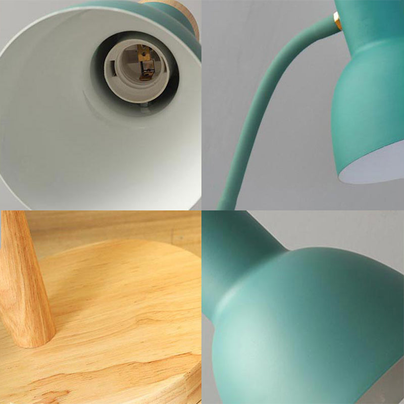 Lampada da tavolo a cono leggero regolabile 1 lampada da tavolo in metallo contemporaneo