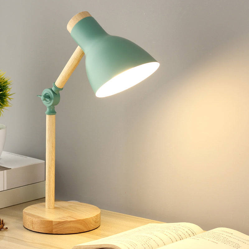Lampada da tavolo a cono leggero regolabile 1 lampada da tavolo da notte moderna