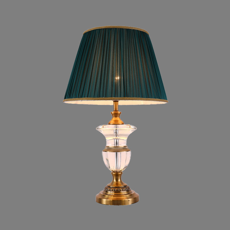 1 hoofd potvorm nachtkastje lamp modernistische handgesneden kristallen leeslicht in zwart