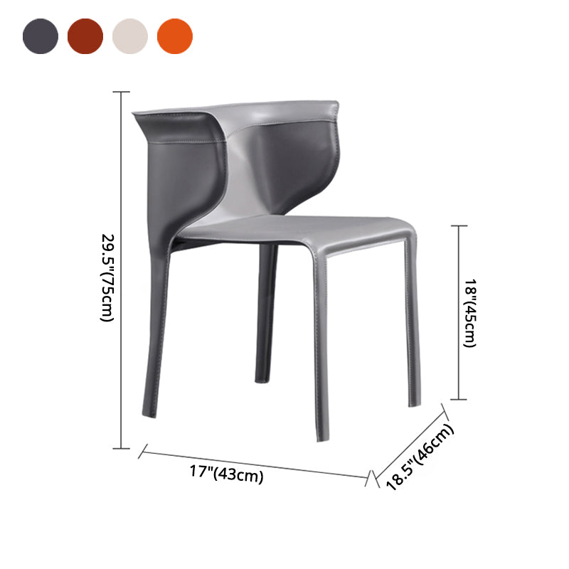 Designer Style Dining Arm Chair Matte Finish Wingback Single Dining Chair