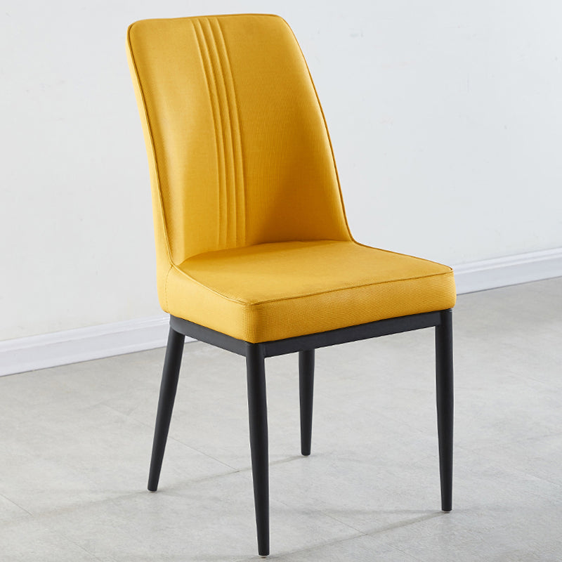 Sillas de comedor de metal de estilo moderno, silla lateral con brazo para cocina