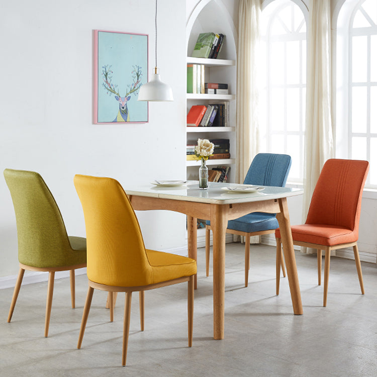 Sillas de comedor de metal de estilo moderno, silla lateral con brazo para cocina