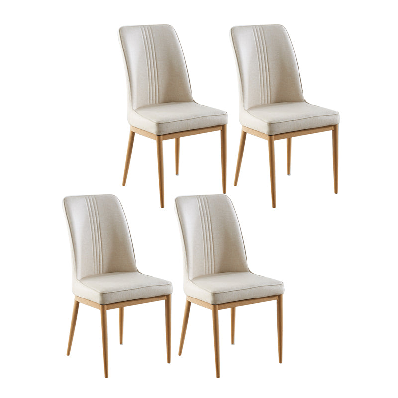 Sillas de comedor de metal de estilo moderno, silla lateral con brazo para cocina