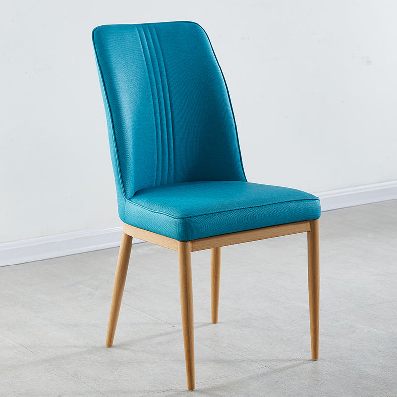 Sillas de comedor de metal de estilo moderno, silla lateral con brazo para cocina