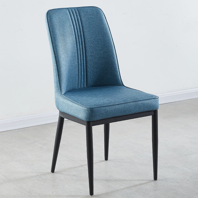 Sillas de comedor de metal de estilo moderno, silla lateral con brazo para cocina