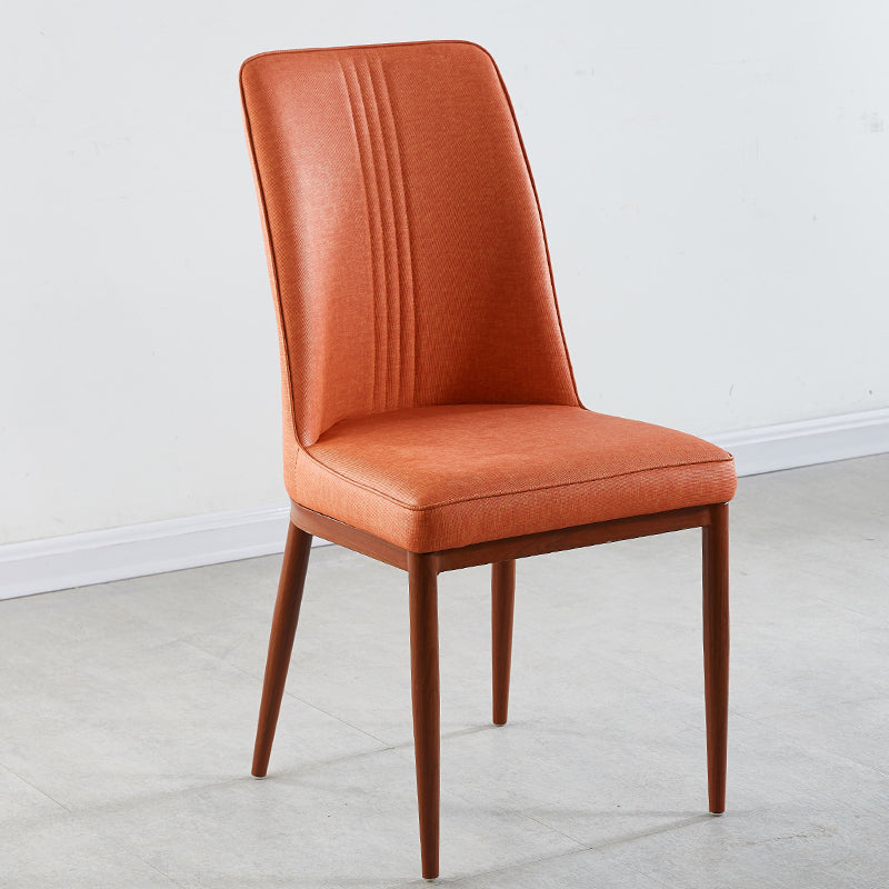 Sillas de comedor de metal de estilo moderno, silla lateral con brazo para cocina