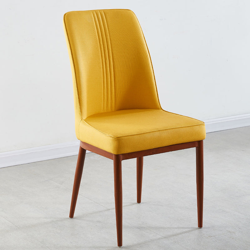 Chaises de salle à manger en métal de style contemporain, chaise latérale à bras pour cuisine