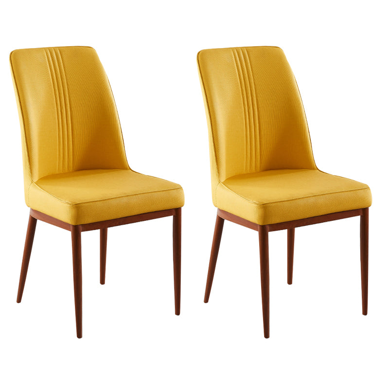 Sillas de comedor de metal de estilo moderno, silla lateral con brazo para cocina