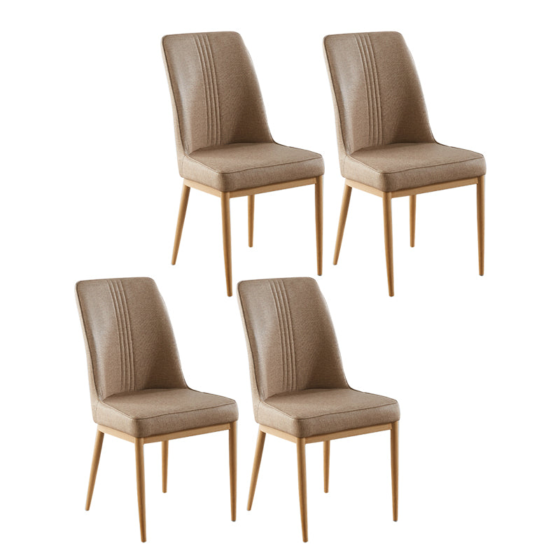 Sillas de comedor de metal de estilo moderno, silla lateral con brazo para cocina