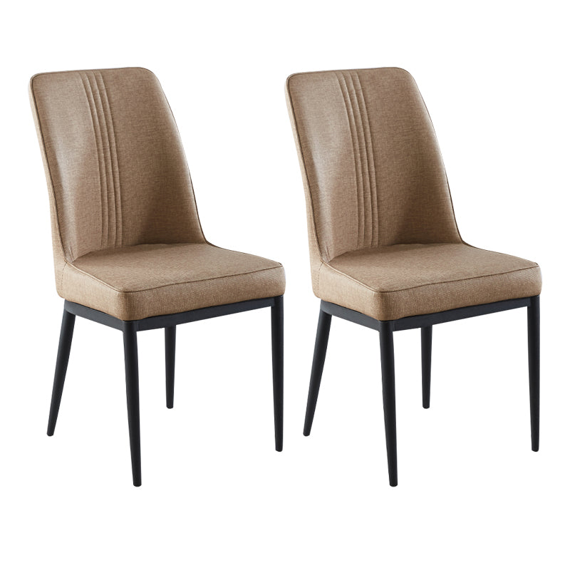 Sillas de comedor de metal de estilo moderno, silla lateral con brazo para cocina