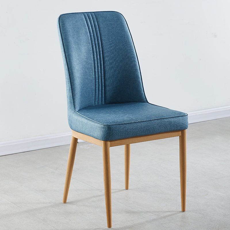 Sillas de comedor de metal de estilo moderno, silla lateral con brazo para cocina