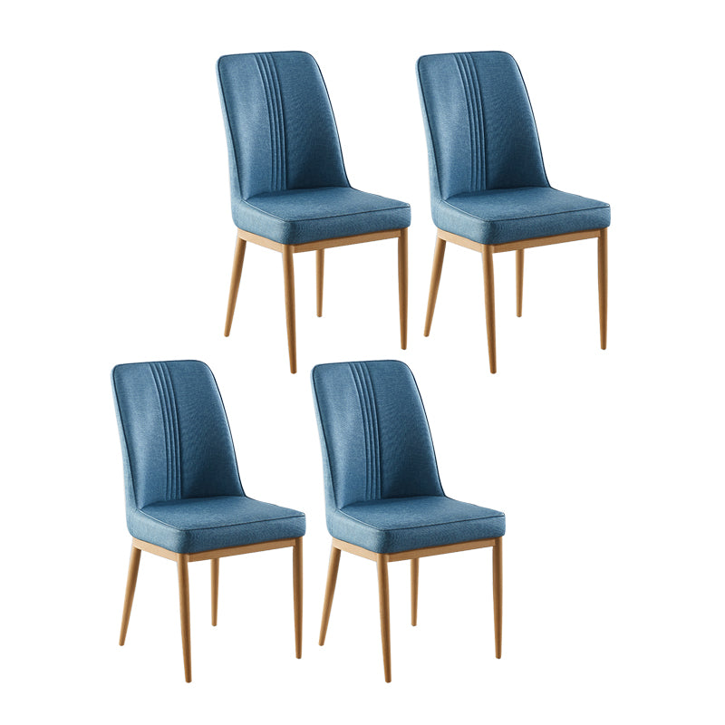 Sillas de comedor de metal de estilo moderno, silla lateral con brazo para cocina