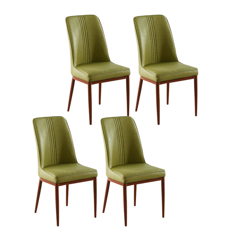 Sillas de comedor de metal de estilo moderno, silla lateral con brazo para cocina