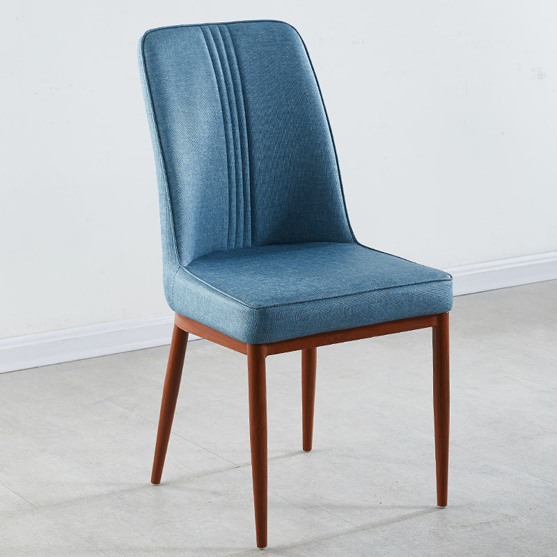 Chaises de salle à manger en métal de style contemporain, chaise latérale à bras pour cuisine