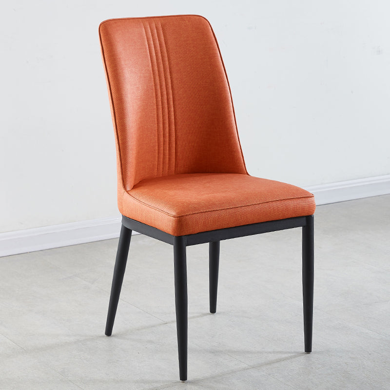 Sillas de comedor de metal de estilo moderno, silla lateral con brazo para cocina