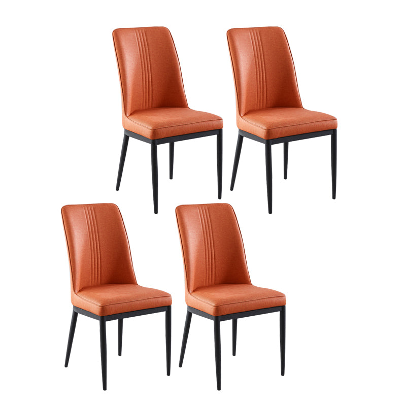 Sillas de comedor de metal de estilo moderno, silla lateral con brazo para cocina