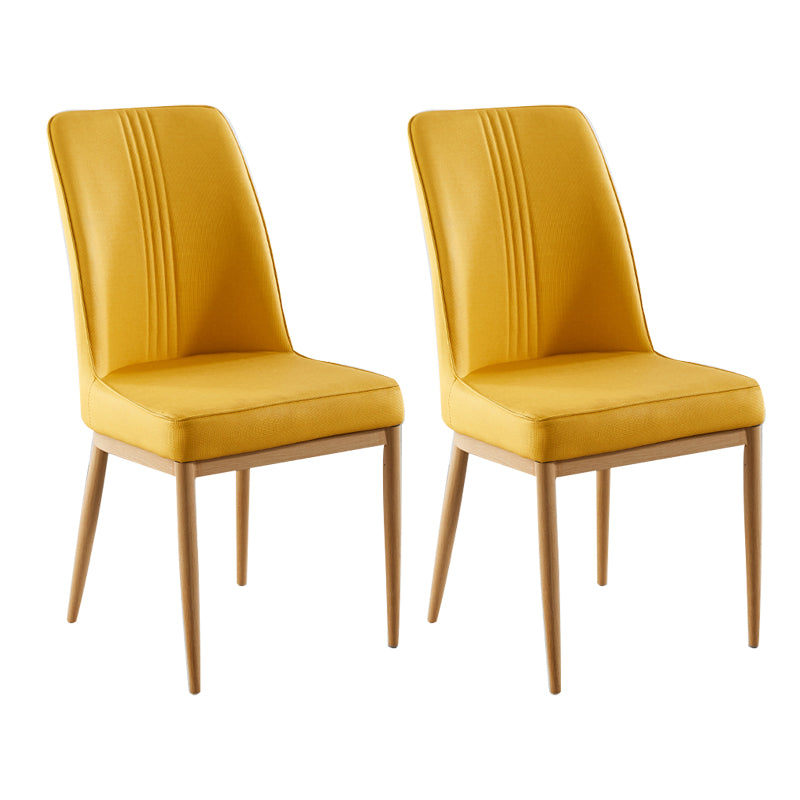 Sillas de comedor de metal de estilo moderno, silla lateral con brazo para cocina