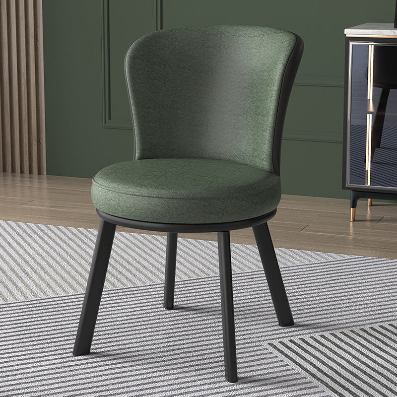 Eigentijdse stijl eetkamerstoelen keuken matte afwerking eetstoelen met metalen benen