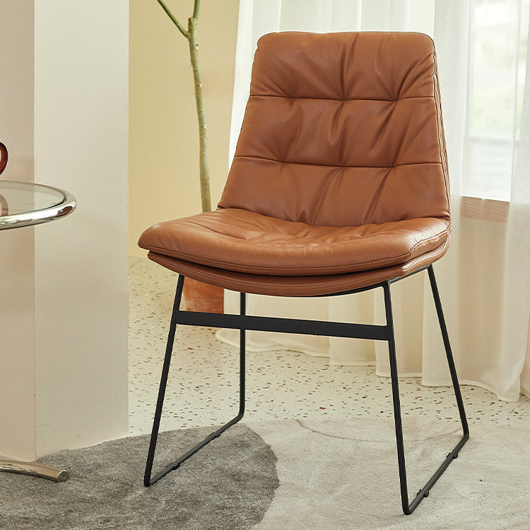 Sillas de comedor estilo moderno Sillones de comedor de cocina con patas de metal