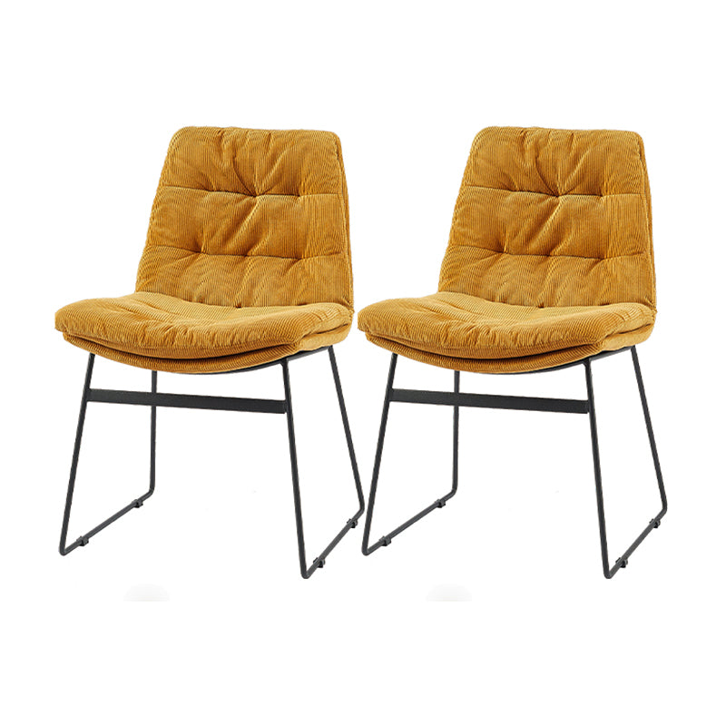Sillas de comedor estilo moderno Sillones de comedor de cocina con patas de metal
