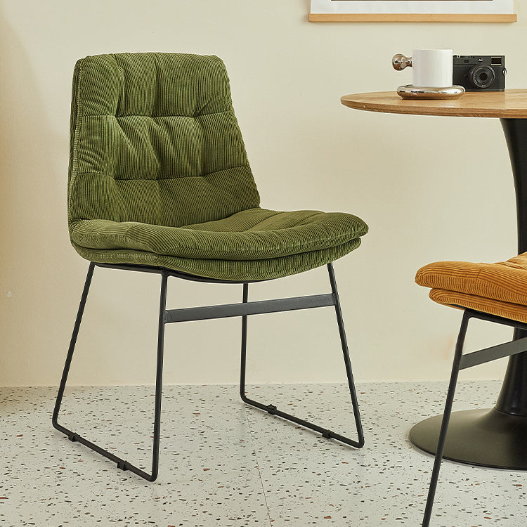 Sillas de comedor estilo moderno Sillones de comedor de cocina con patas de metal