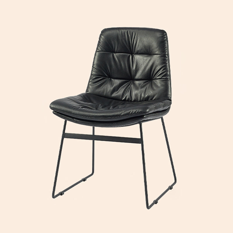 Sillas de comedor estilo moderno Sillones de comedor de cocina con patas de metal