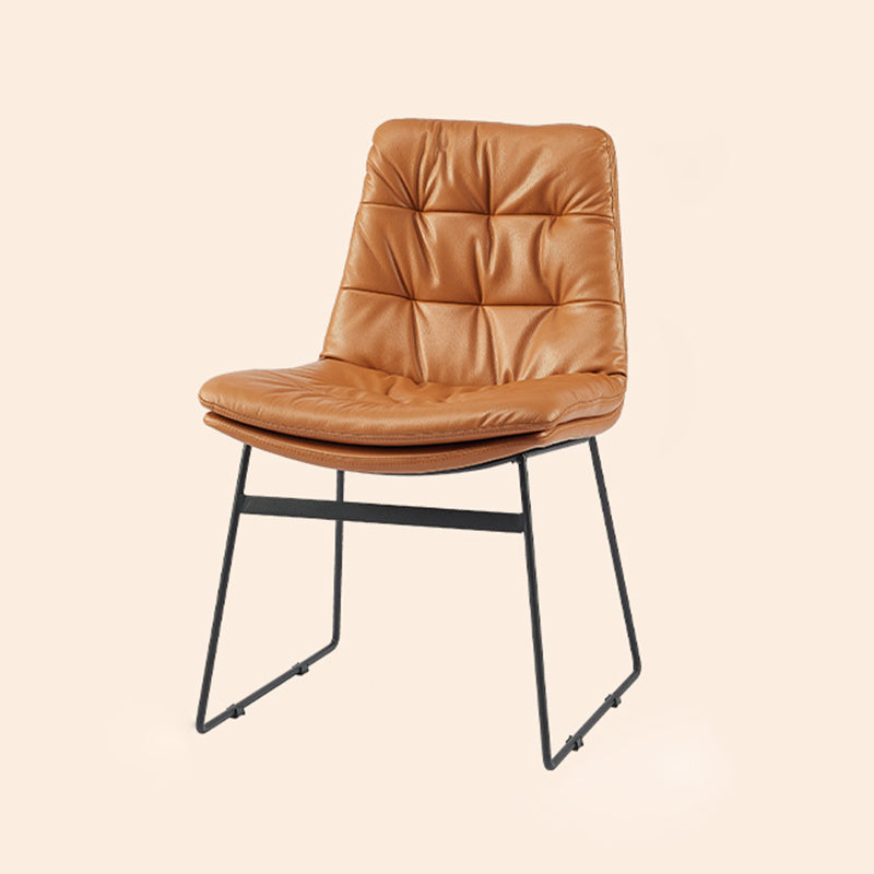Sillas de comedor estilo moderno Sillones de comedor de cocina con patas de metal