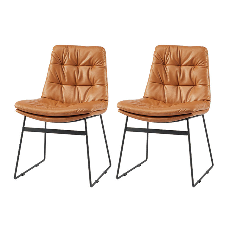 Sillas de comedor estilo moderno Sillones de comedor de cocina con patas de metal