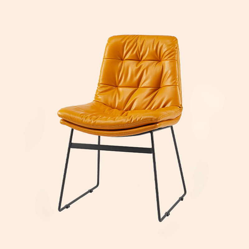 Sillas de comedor estilo moderno Sillones de comedor de cocina con patas de metal