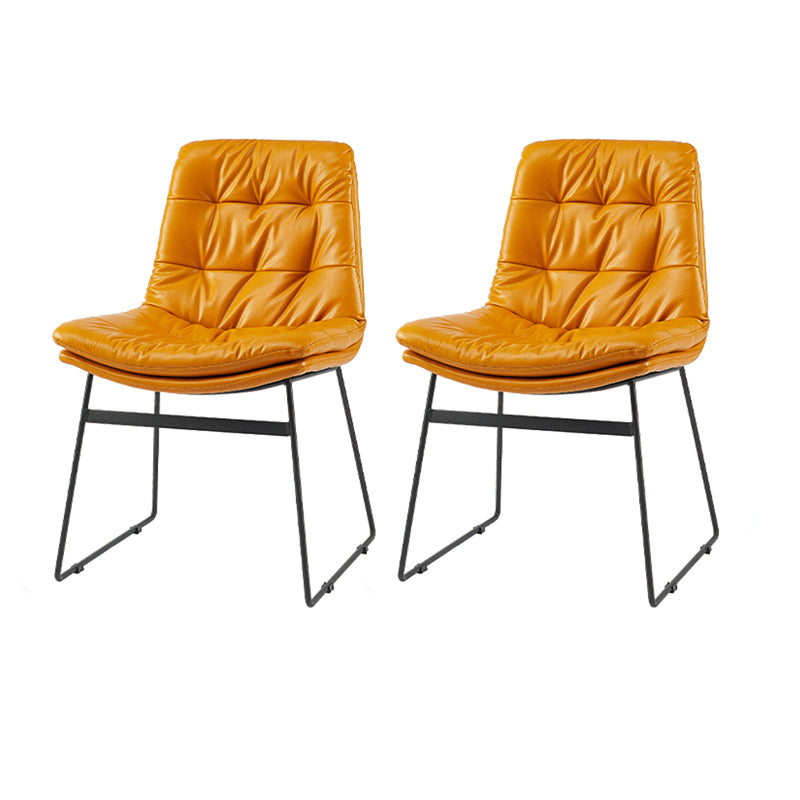 Sillas de comedor estilo moderno Sillones de comedor de cocina con patas de metal