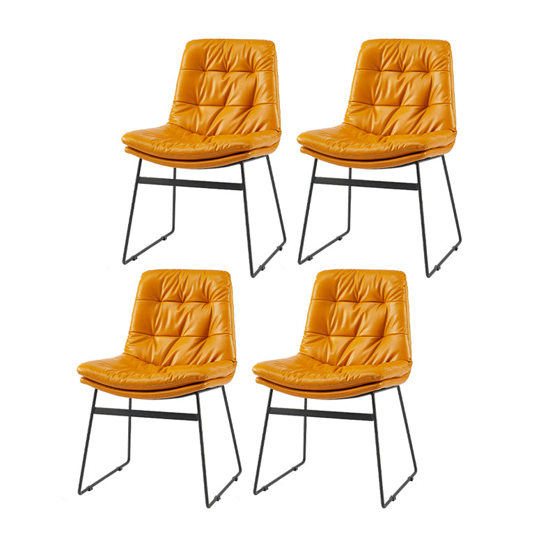 Sillas de comedor estilo moderno Sillones de comedor de cocina con patas de metal