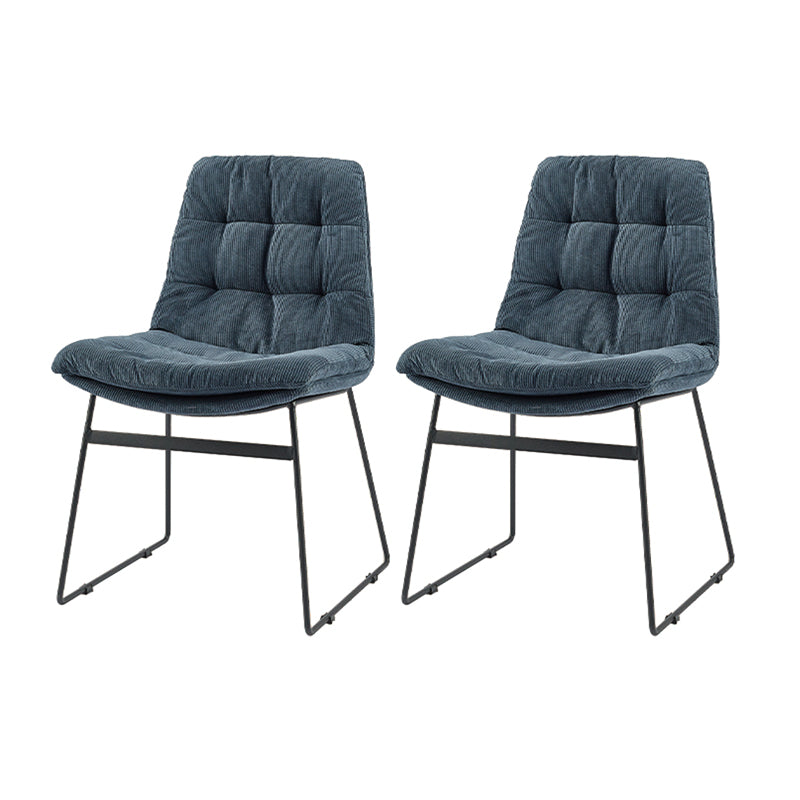Sillas de comedor estilo moderno Sillones de comedor de cocina con patas de metal