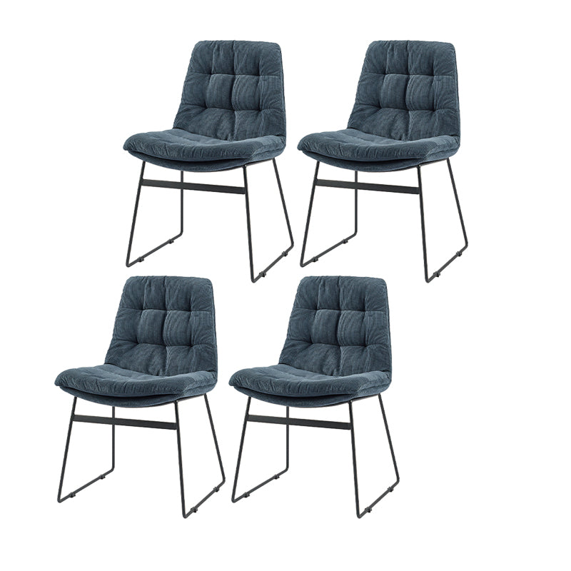 Sillas de comedor estilo moderno Sillones de comedor de cocina con patas de metal