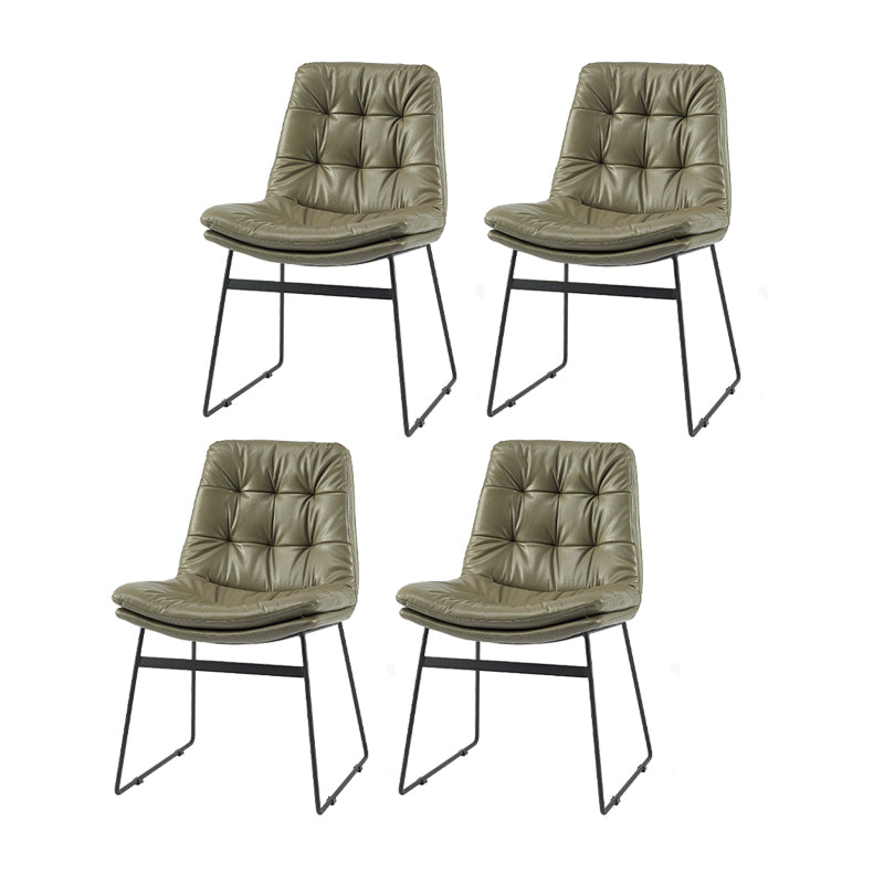 Sillas de comedor estilo moderno Sillones de comedor de cocina con patas de metal