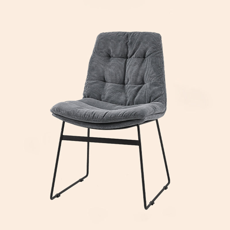 Sillas de comedor estilo moderno Sillones de comedor de cocina con patas de metal