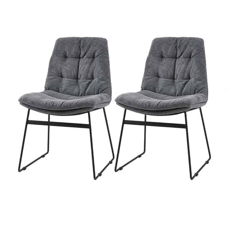 Sillas de comedor estilo moderno Sillones de comedor de cocina con patas de metal