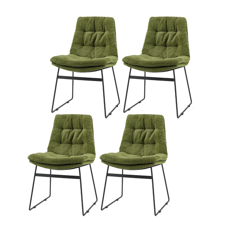 Sillas de comedor estilo moderno Sillones de comedor de cocina con patas de metal