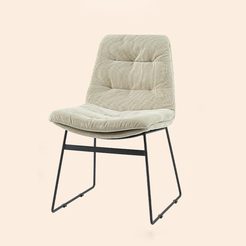 Sillas de comedor estilo moderno Sillones de comedor de cocina con patas de metal