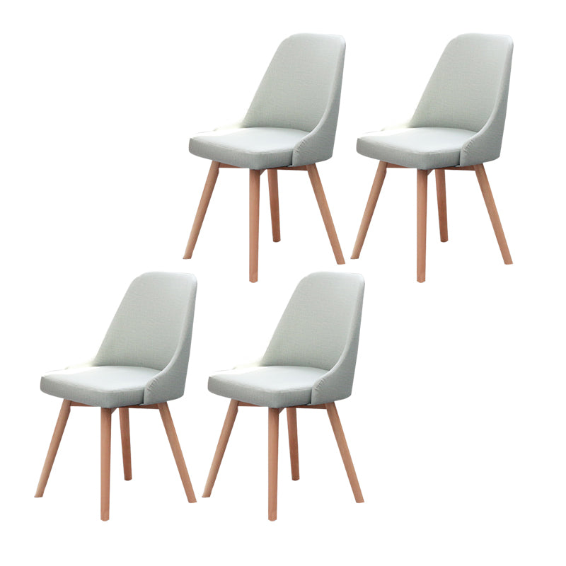 Chaise d'appoint scandinave rembourrée, finition mate, chaise de salle à manger Parsons