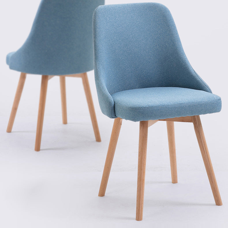 Chaise d'appoint scandinave rembourrée, finition mate, chaise de salle à manger Parsons