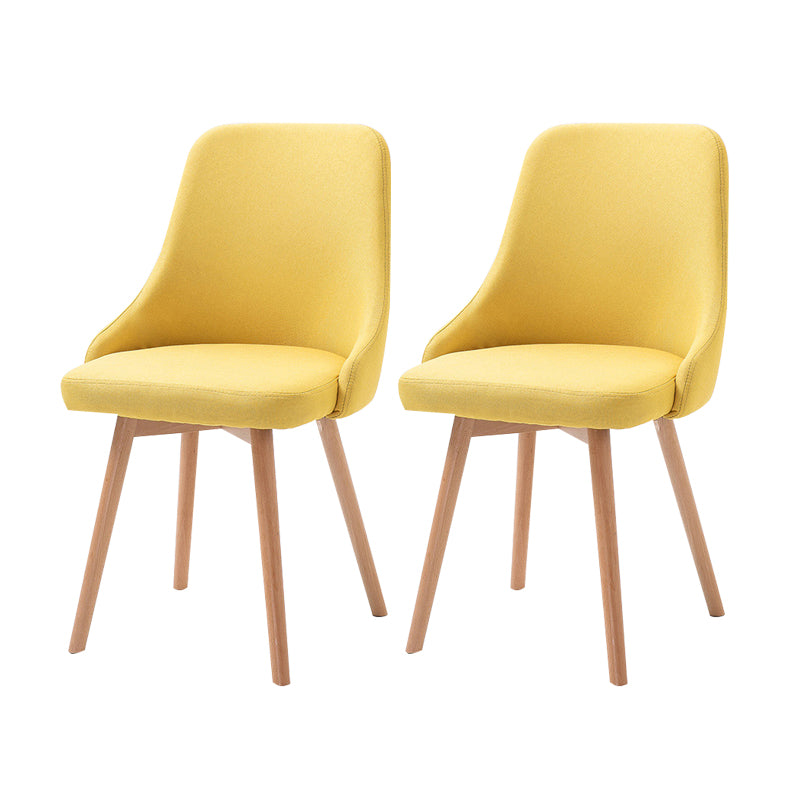 Chaise d'appoint scandinave rembourrée, finition mate, chaise de salle à manger Parsons