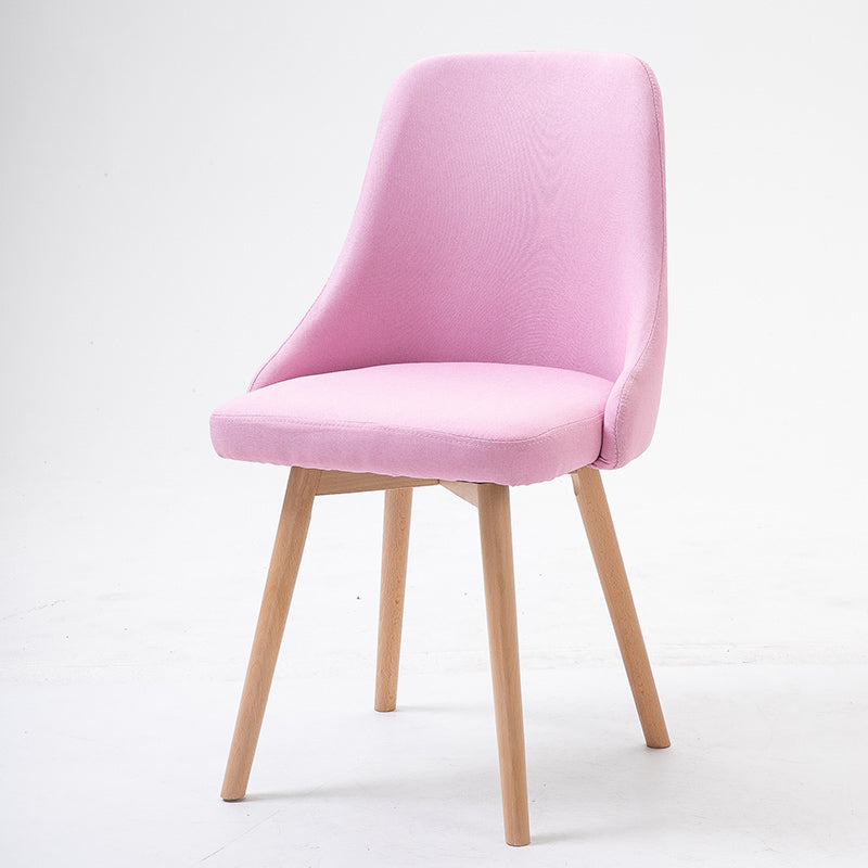 Chaise d'appoint scandinave rembourrée, finition mate, chaise de salle à manger Parsons