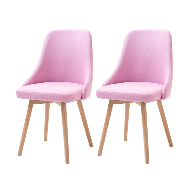 Chaise d'appoint scandinave rembourrée, finition mate, chaise de salle à manger Parsons