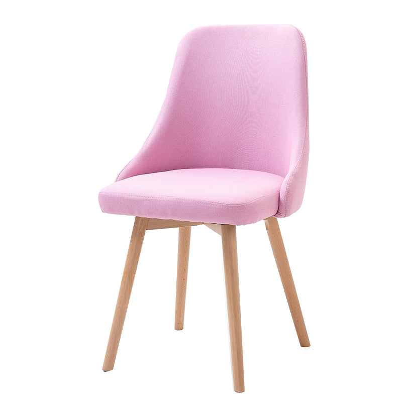 Chaise d'appoint scandinave rembourrée, finition mate, chaise de salle à manger Parsons
