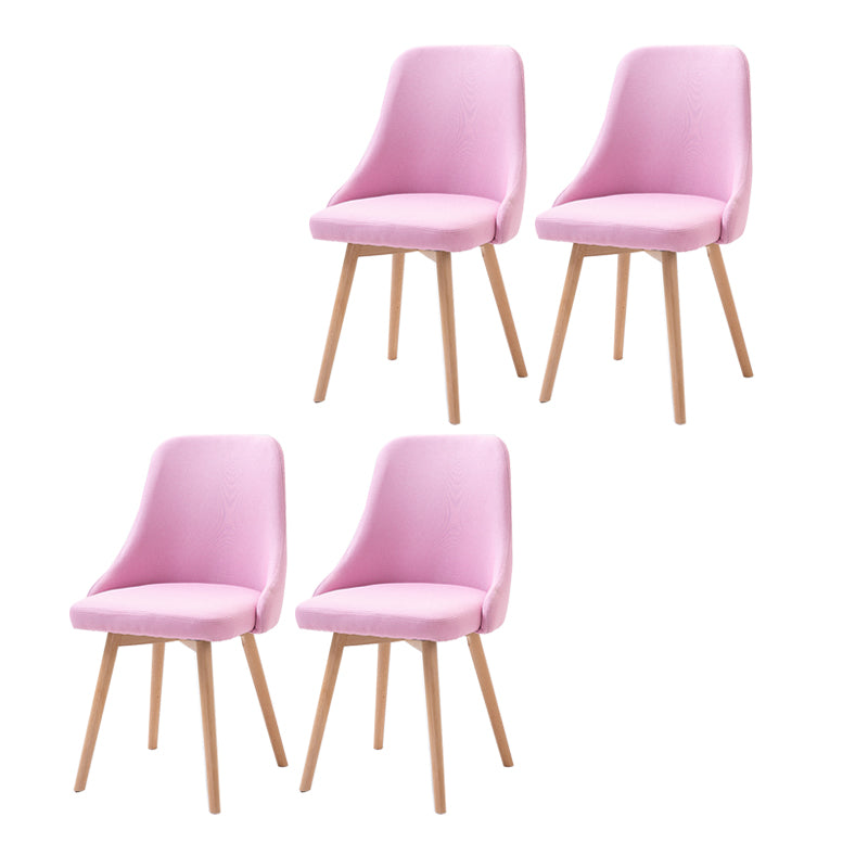 Chaise d'appoint scandinave rembourrée, finition mate, chaise de salle à manger Parsons